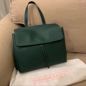 Mansur Gavriel Calf Lady Bag in Moss